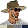 SUN CUBE Sun Hat for Men Outdoor Sun Protection Wide Brim Boonie Hat for Hiking